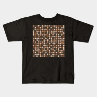 Abstract spots polka dots painterly styles monochromatic minimalist digital Kids T-Shirt